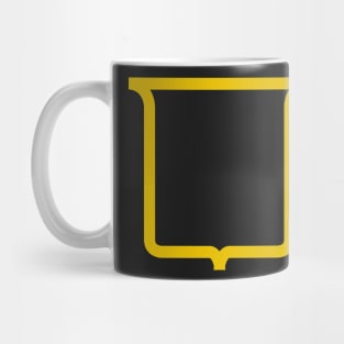 Modern English Heraldic Mouth (Gold) Mug